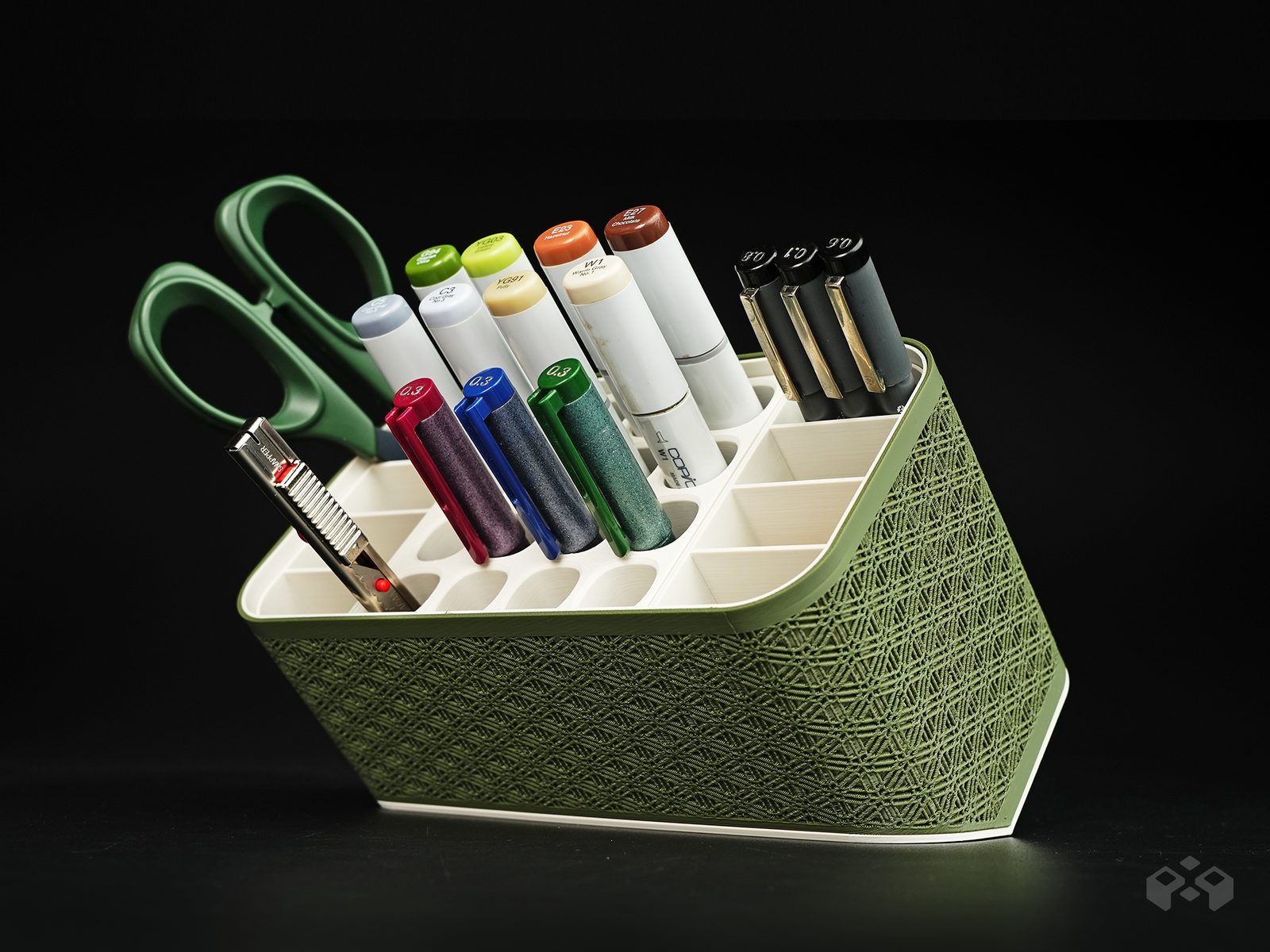 #63 Asanoha Pen Holder - Desk Organizer — vue 11