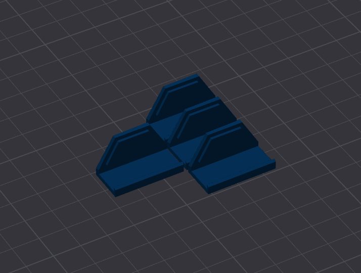 #64 Printer Side Panel Honeycomb Storage Wall — vue 2