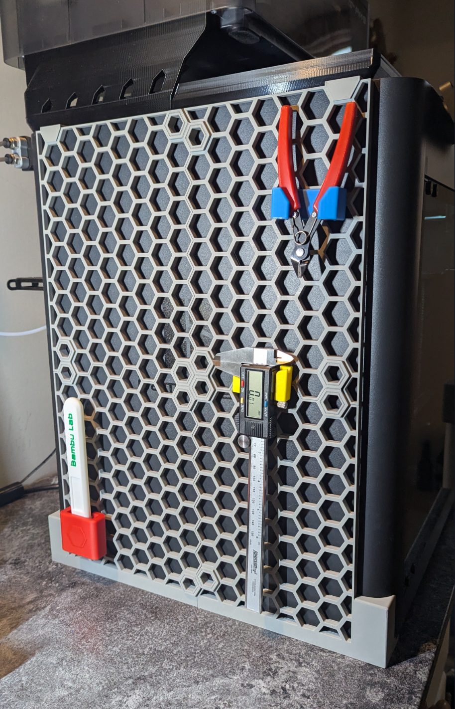 #64 Printer Side Panel Honeycomb Storage Wall — vue 4