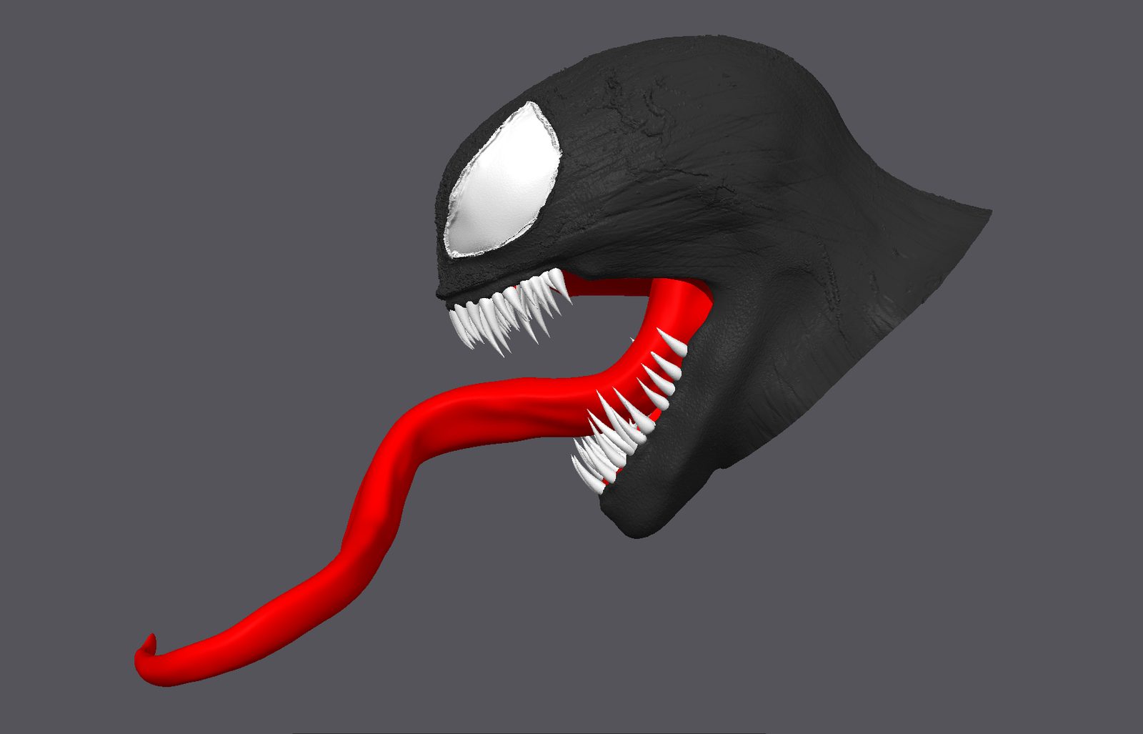 #64 Venom Head Bust AMS Ready Hyper Detailed Print — vue 6