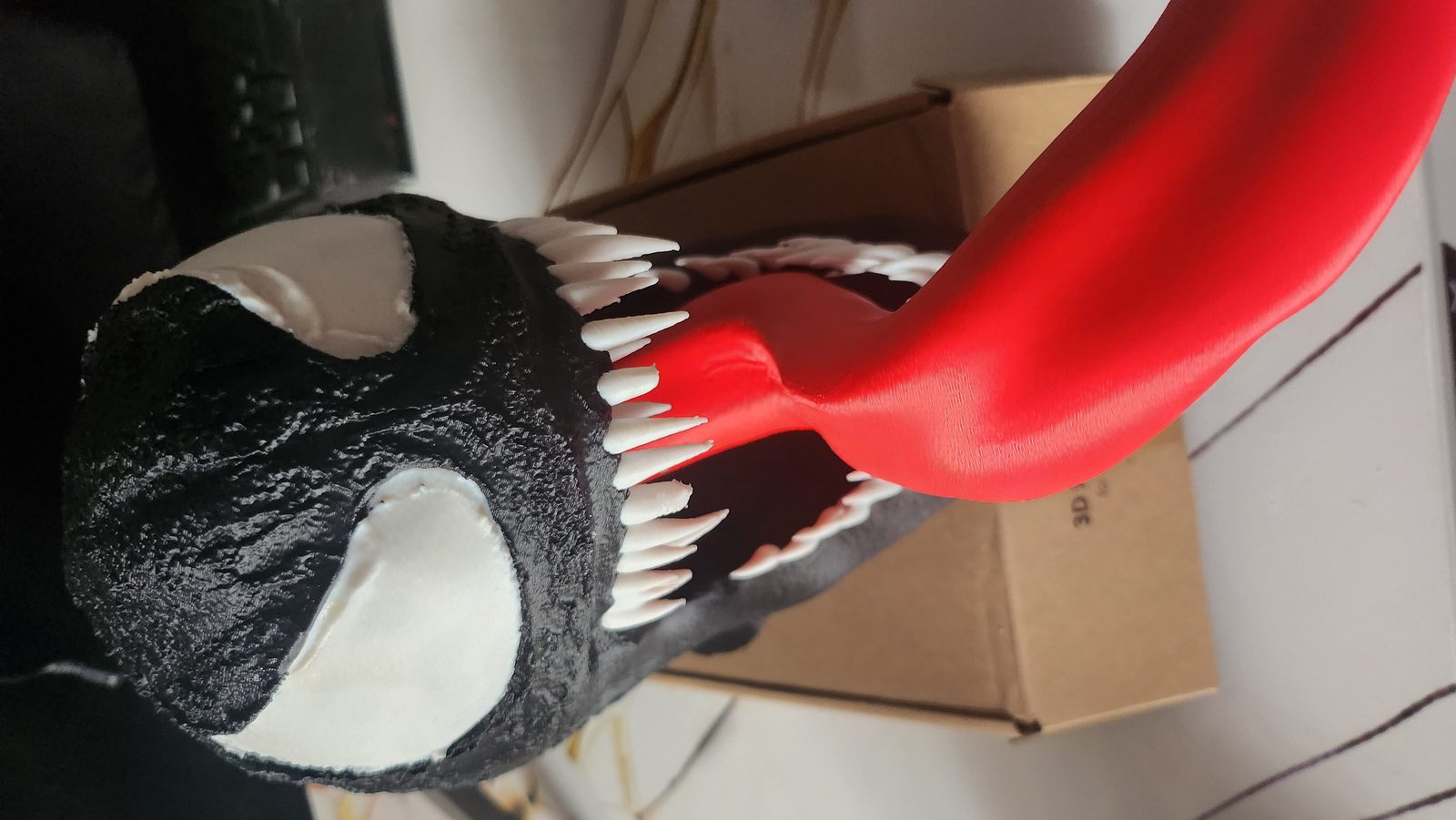 #64 Venom Head Bust AMS Ready Hyper Detailed Print — vue 7