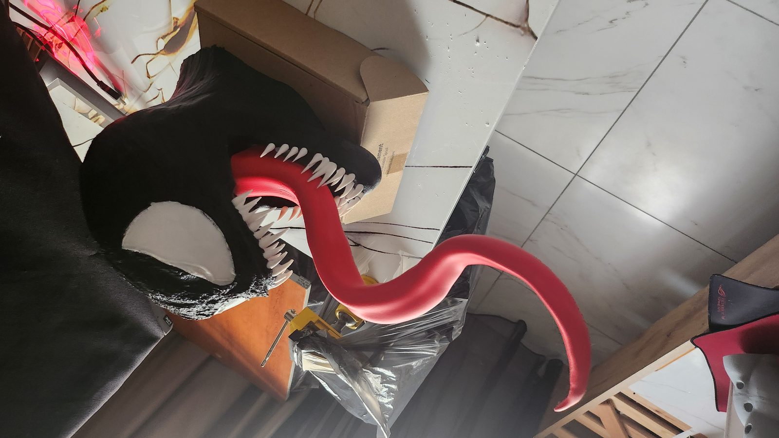 #64 Venom Head Bust AMS Ready Hyper Detailed Print — vue 10