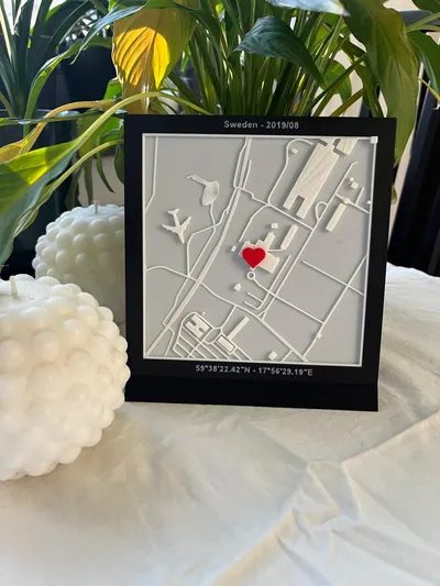 #69 Map to my heart - Personalized 3D City map — vue 14