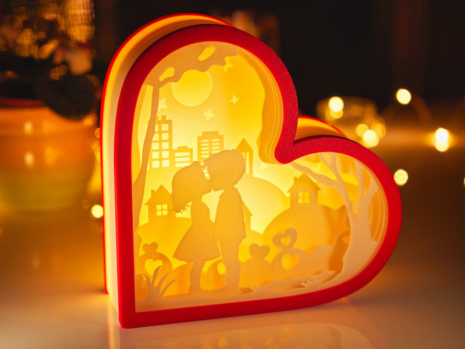 #70 Lovers Valentine Day Shadowbox — vue 1