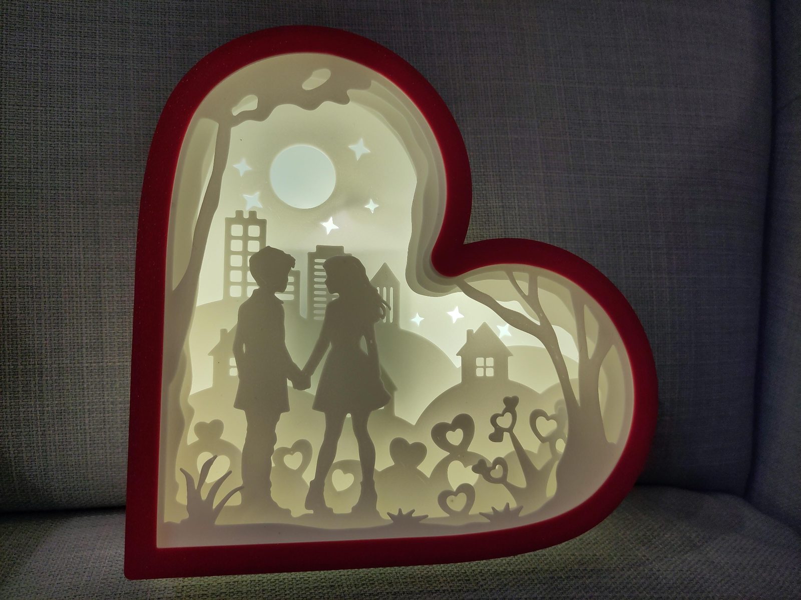 #70 Lovers Valentine Day Shadowbox — vue 4