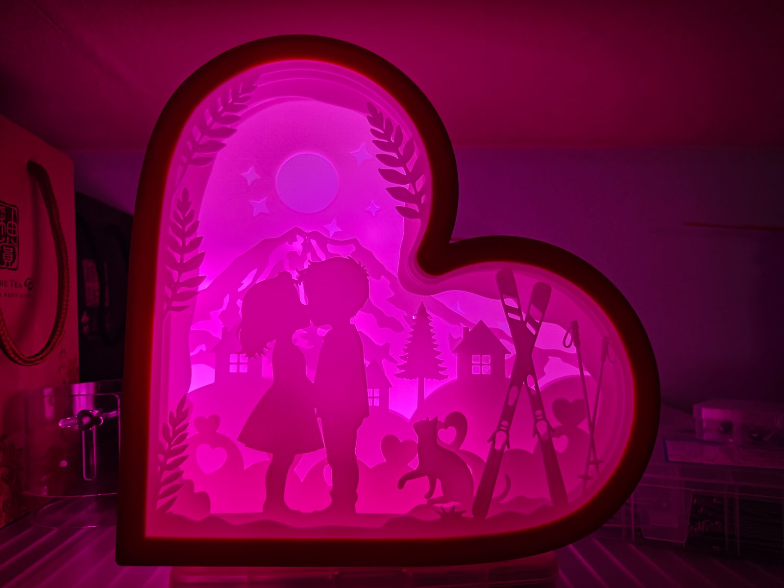#70 Lovers Valentine Day Shadowbox — vue 7