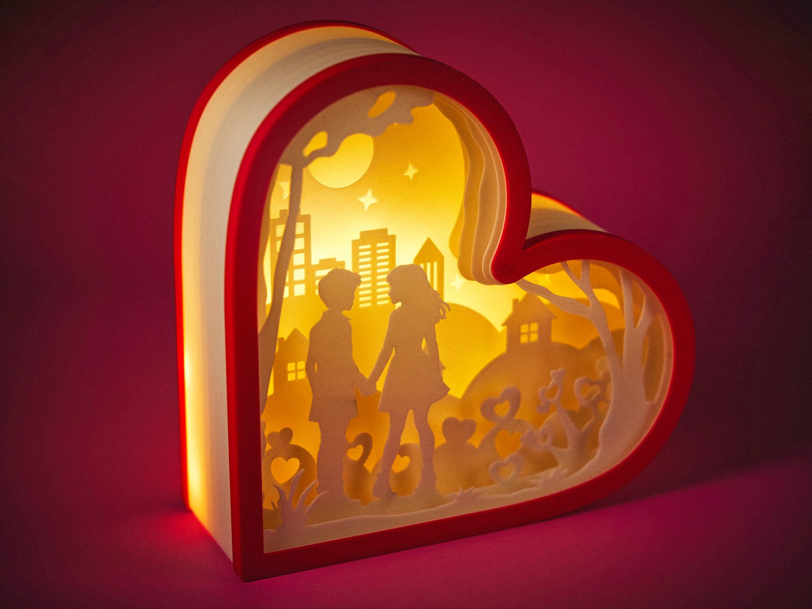 #70 Lovers Valentine Day Shadowbox — vue 18