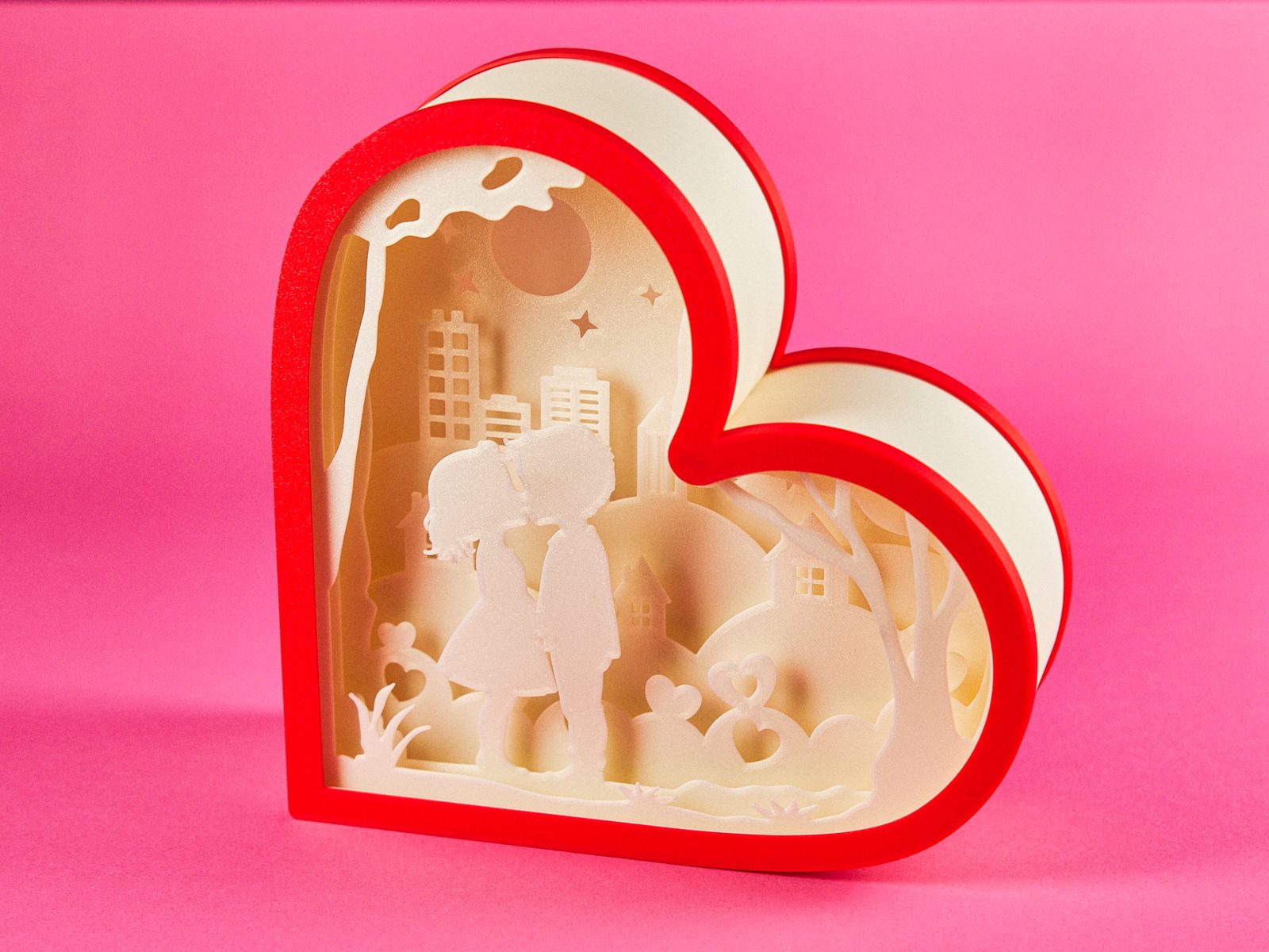 #70 Lovers Valentine Day Shadowbox — vue 20