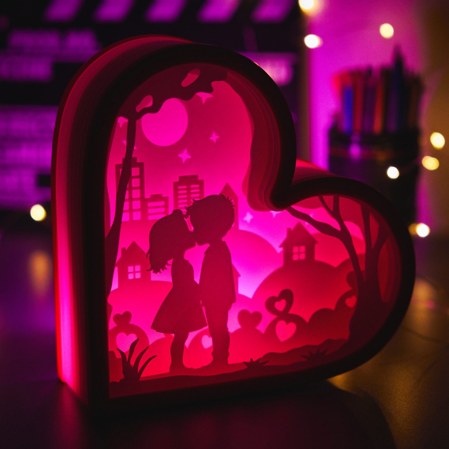 #70 Lovers Valentine Day Shadowbox — vue 21