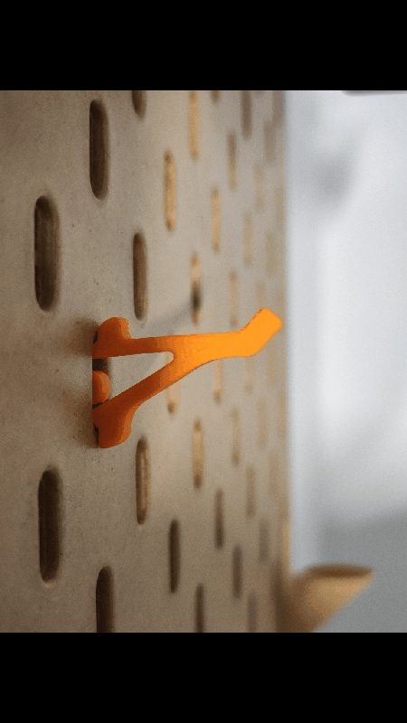 #70 Self Locking Skadis Hooks Hanger for IKEA Pegboard — vue 1