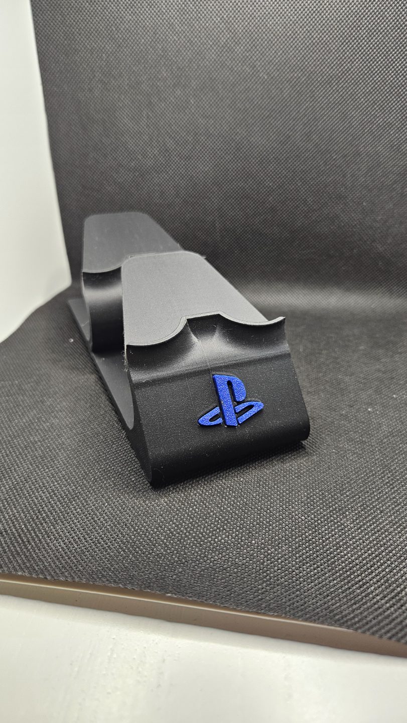 #72 PS3 Dual Shock Controller Double Stand with Logo — vue 2