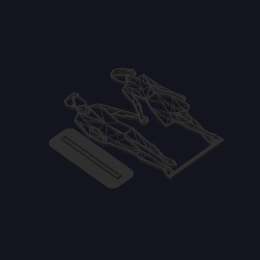 #73 Geometric Low Poly Valentines Couple — vue 2