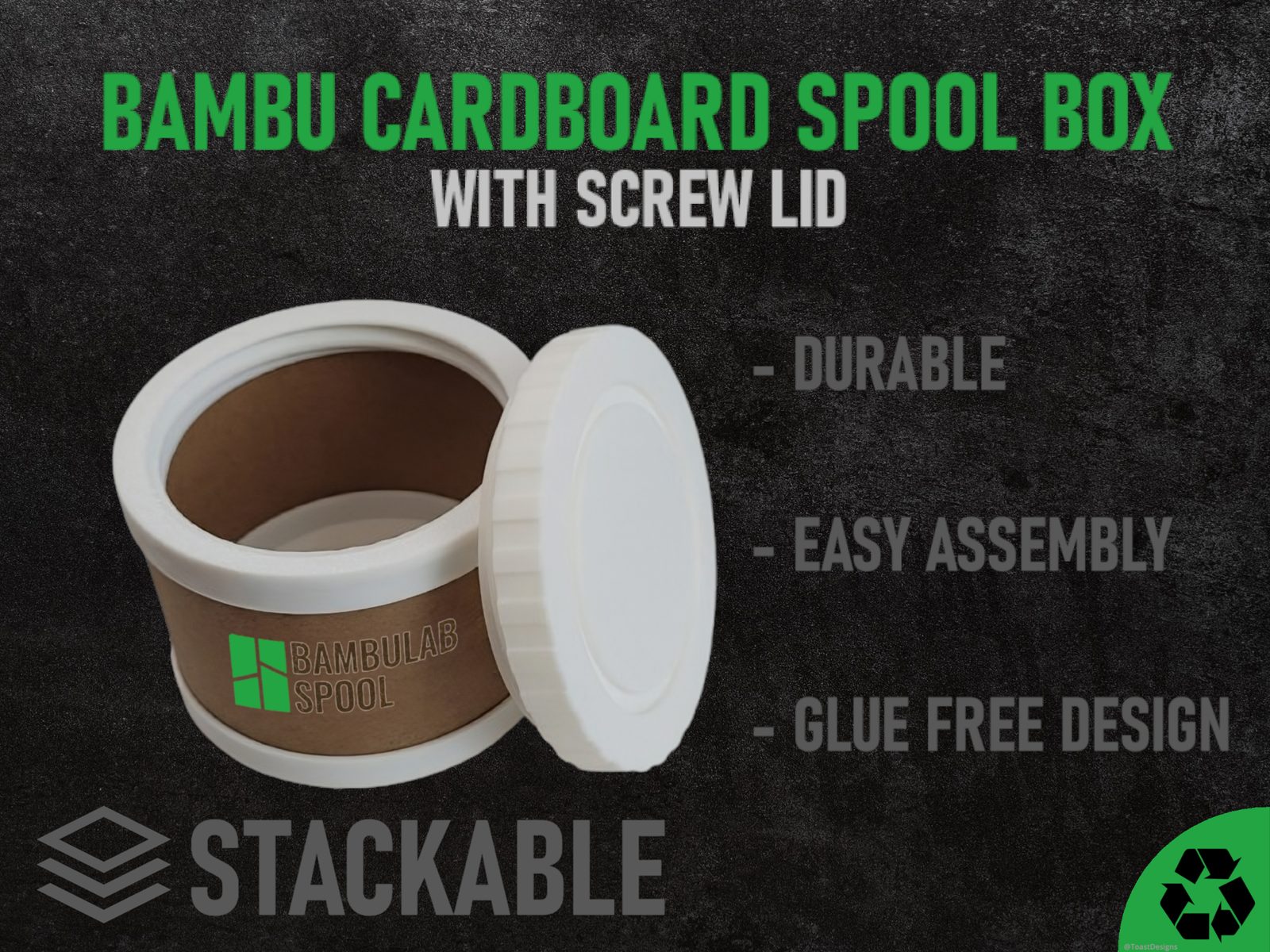 #74 Bambu Lab Cardboard Spool Box [stackable] — vue 2