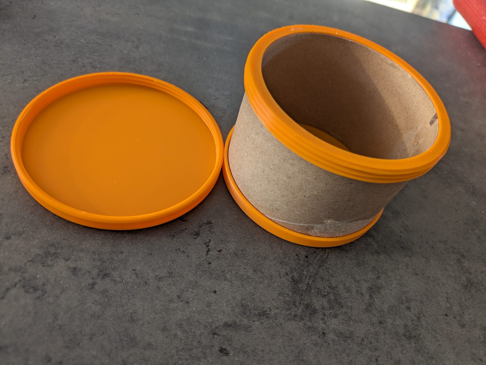 #75 Bambu Cardboard Spool Screw Container — vue 3