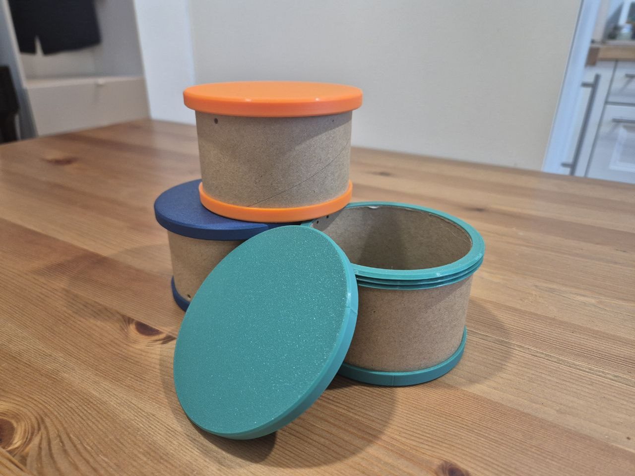 #75 Bambu Cardboard Spool Screw Container — vue 9