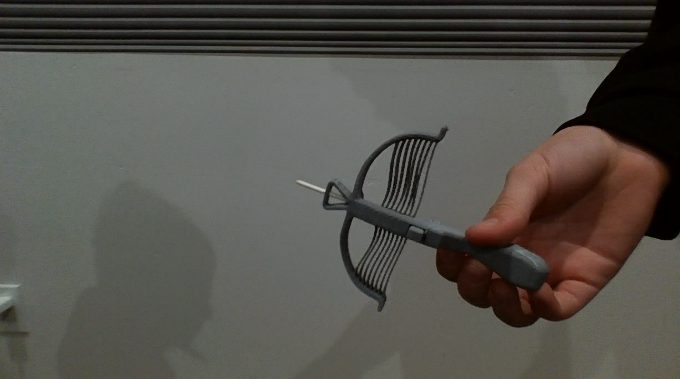 #78 Print-in-Place Crossbow – One-Handed Mini Shooter — vue 2