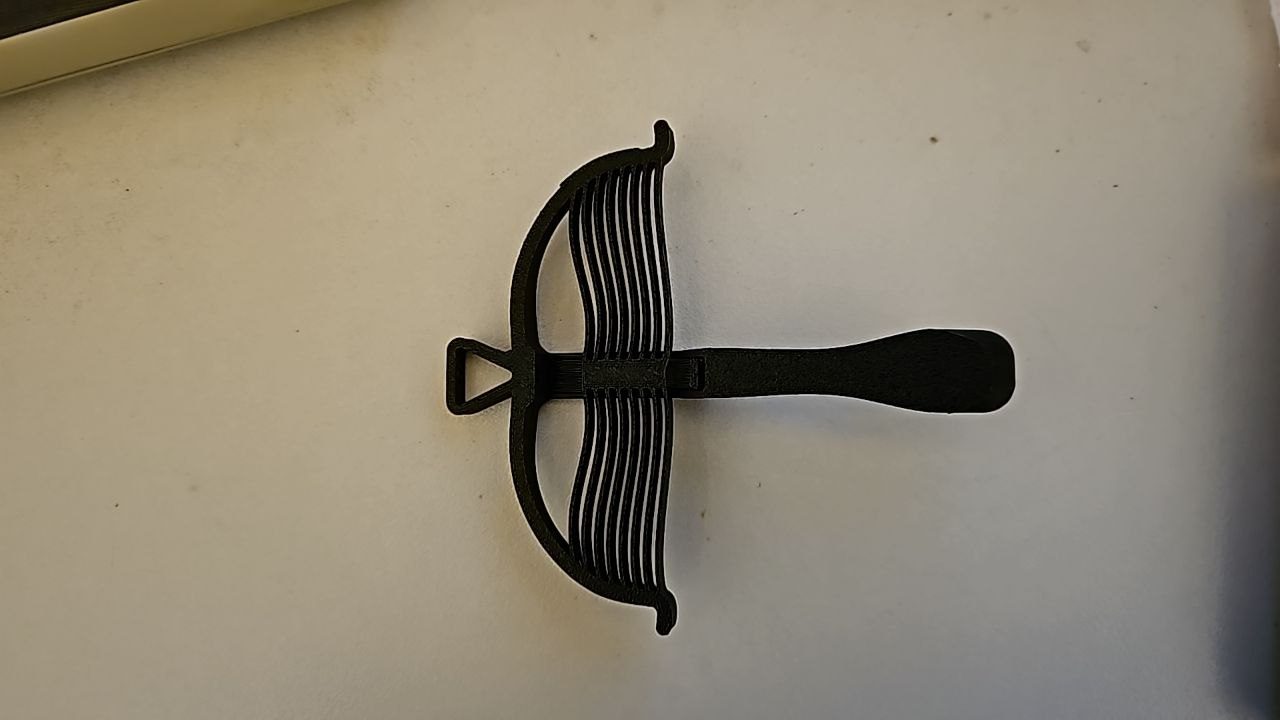 #78 Print-in-Place Crossbow – One-Handed Mini Shooter — vue 3