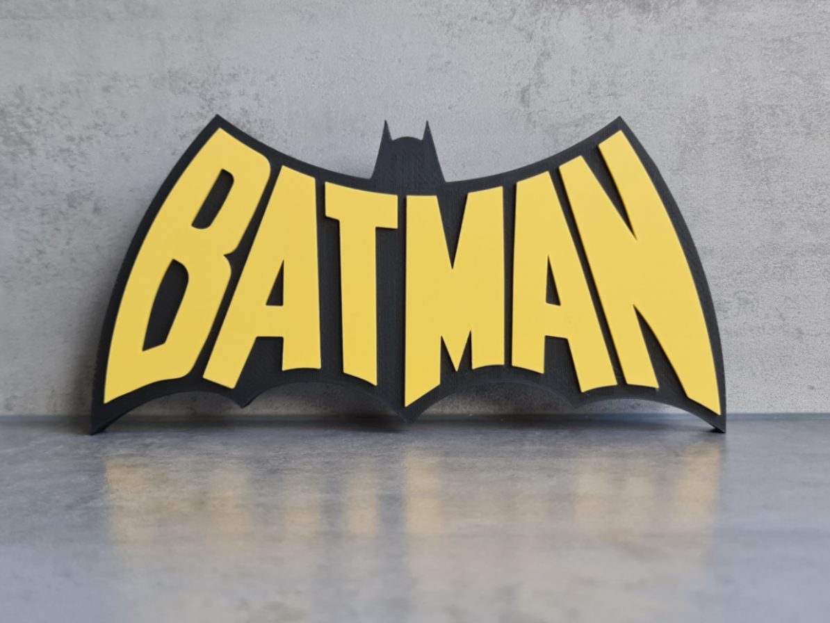 #79 Batman comic style Logo Sign — vue 1