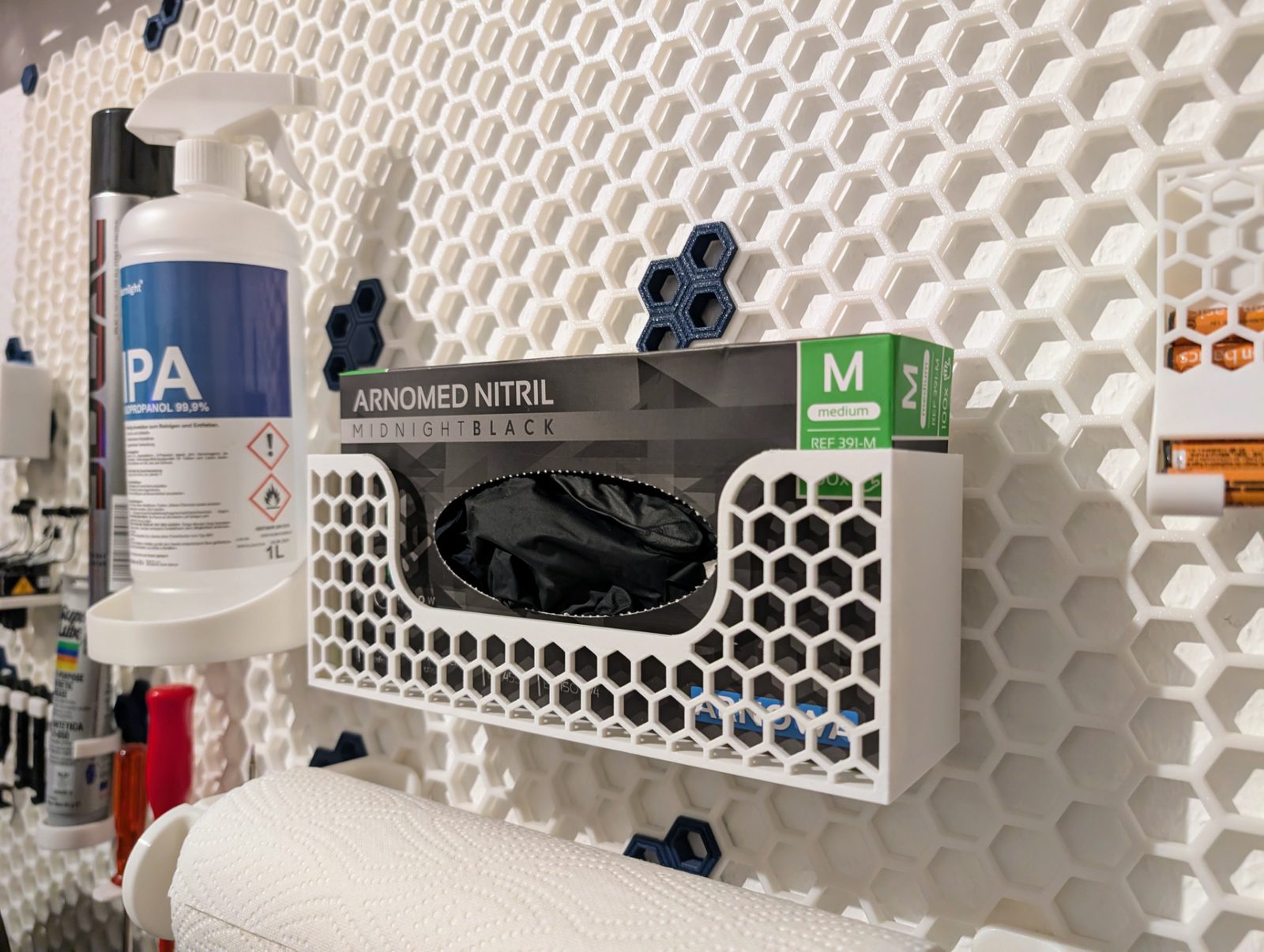 #80 Nitril Glove Holder for Honeycomb Storage Wall HSW — vue 4