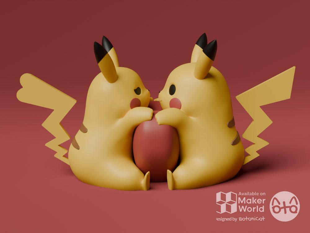 #81 Valentine's Day Pikachu Couple — vue 5