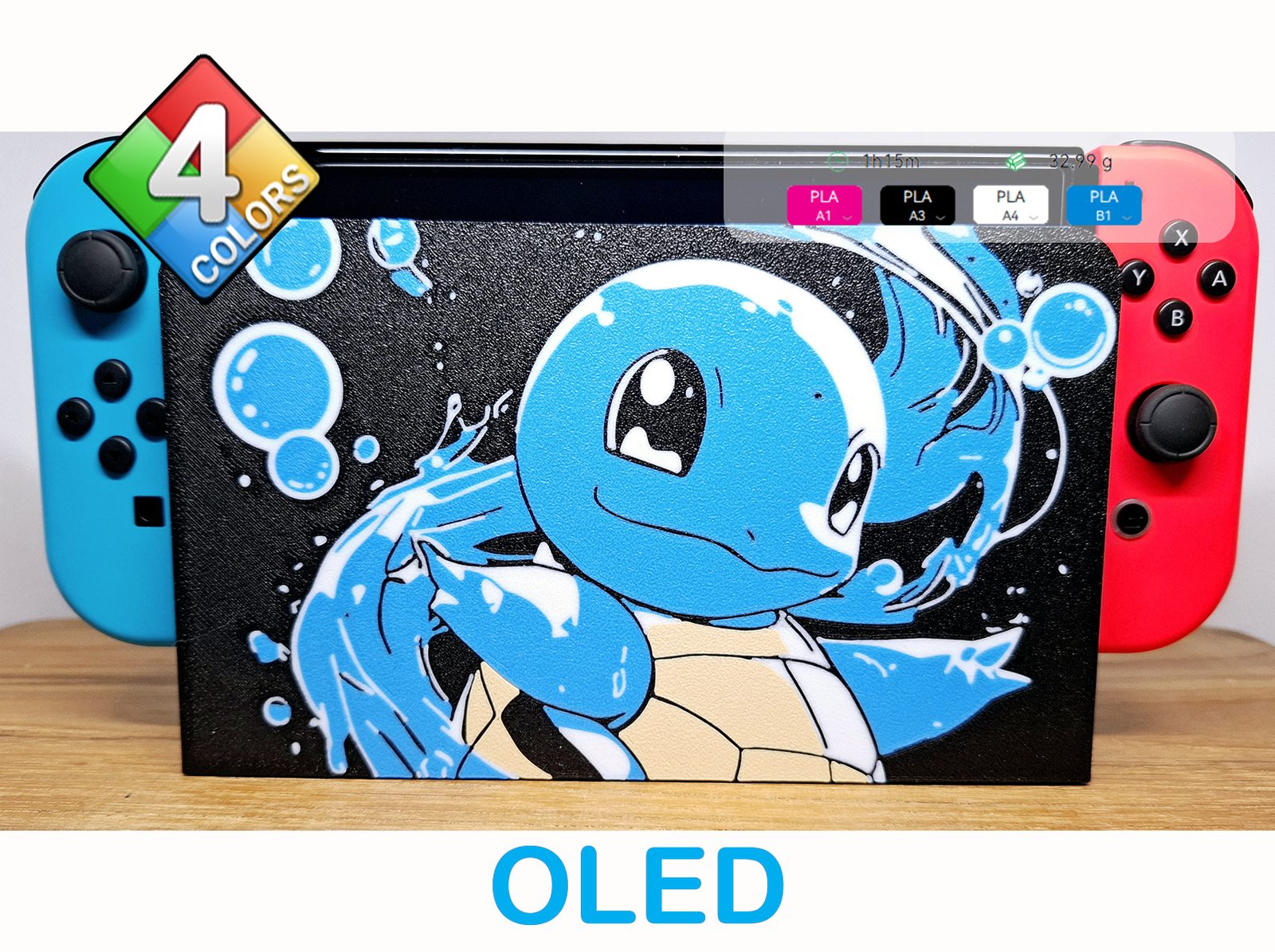 #83 Coque dock nintendo Switch Edition Carapuce — vue 1