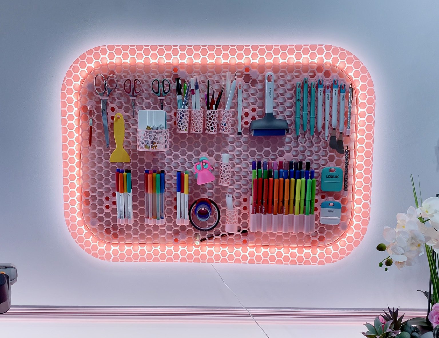 #83 Honeycomb storage wall with LED (HSW) — vue 6