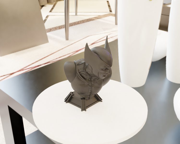 #90 Wolverine Bust Statue — vue 6