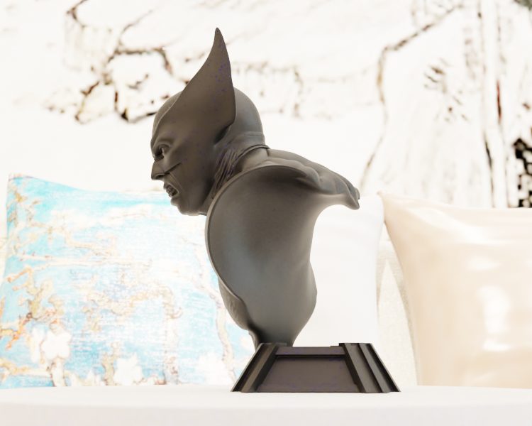 #90 Wolverine Bust Statue — vue 10