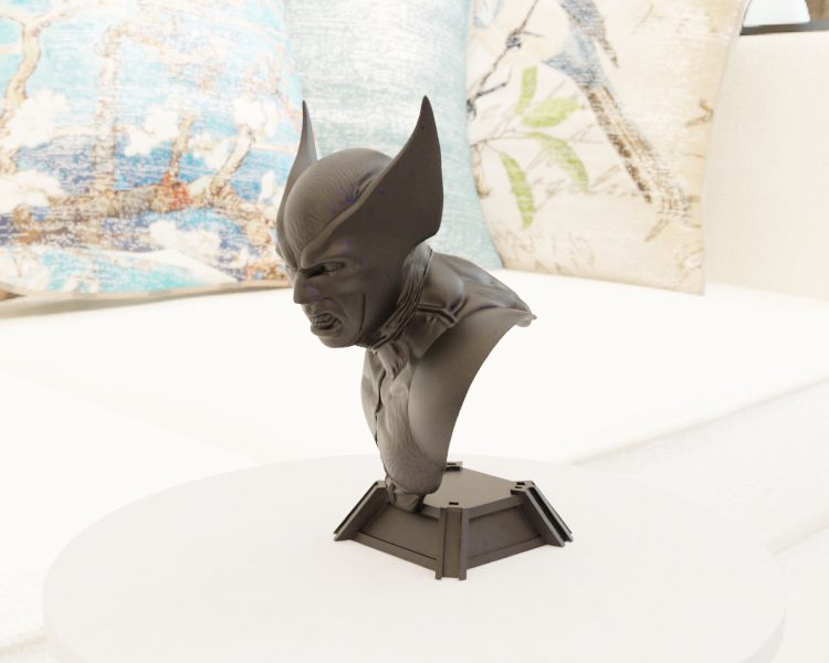 #90 Wolverine Bust Statue — vue 11