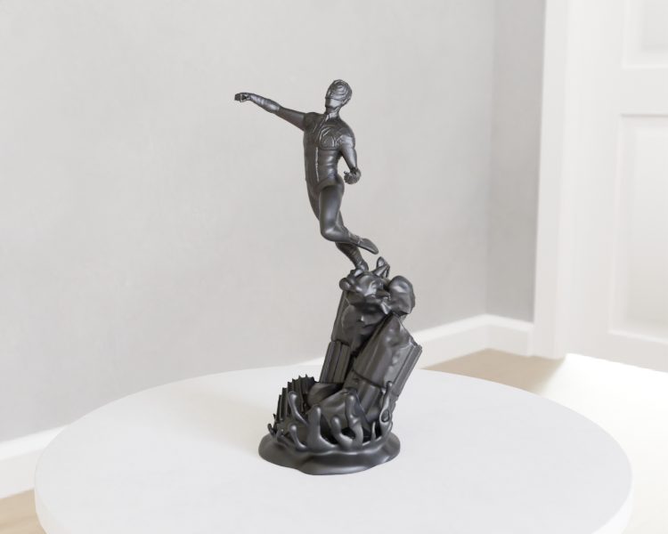 #93 Spiderman Statue — vue 9