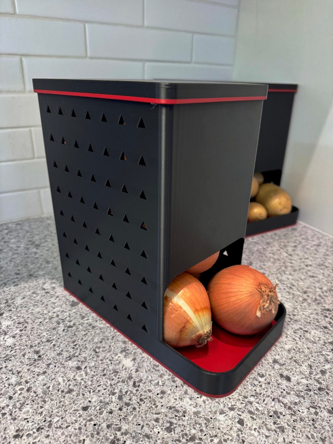 #95 Potato, Onion & Garlic Bin Dispenser Keeper — vue 10