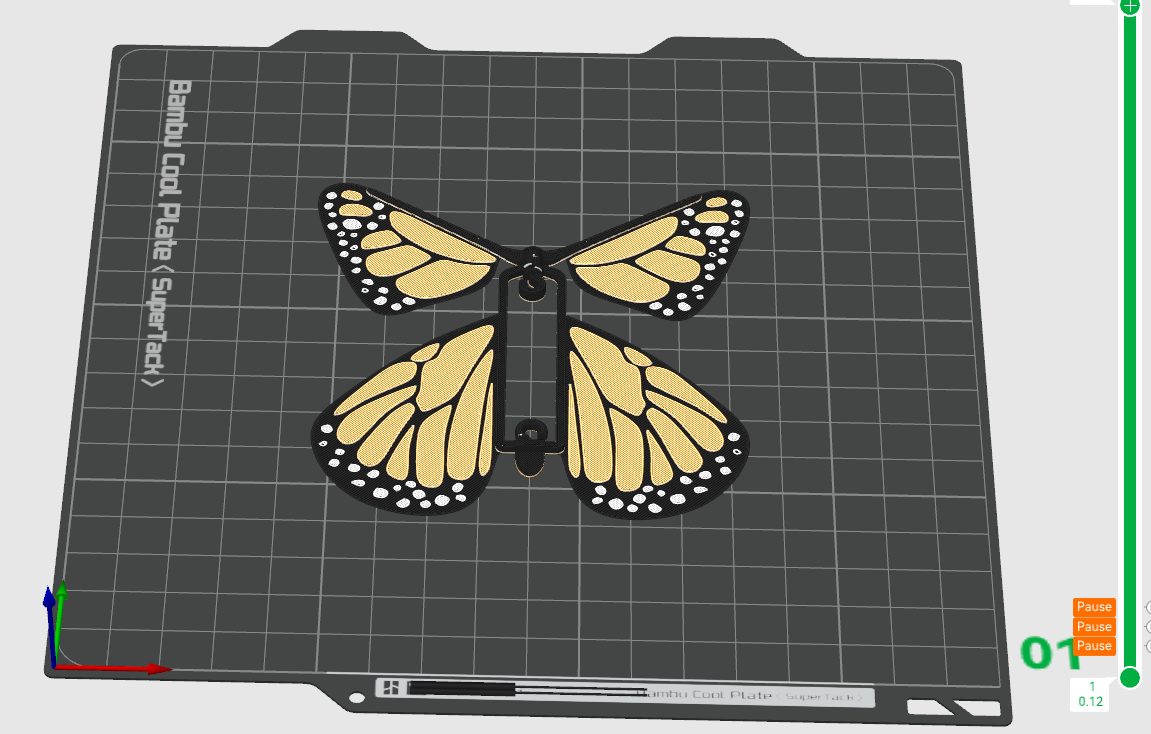 #96 Windup Flying Butterfly — vue 4