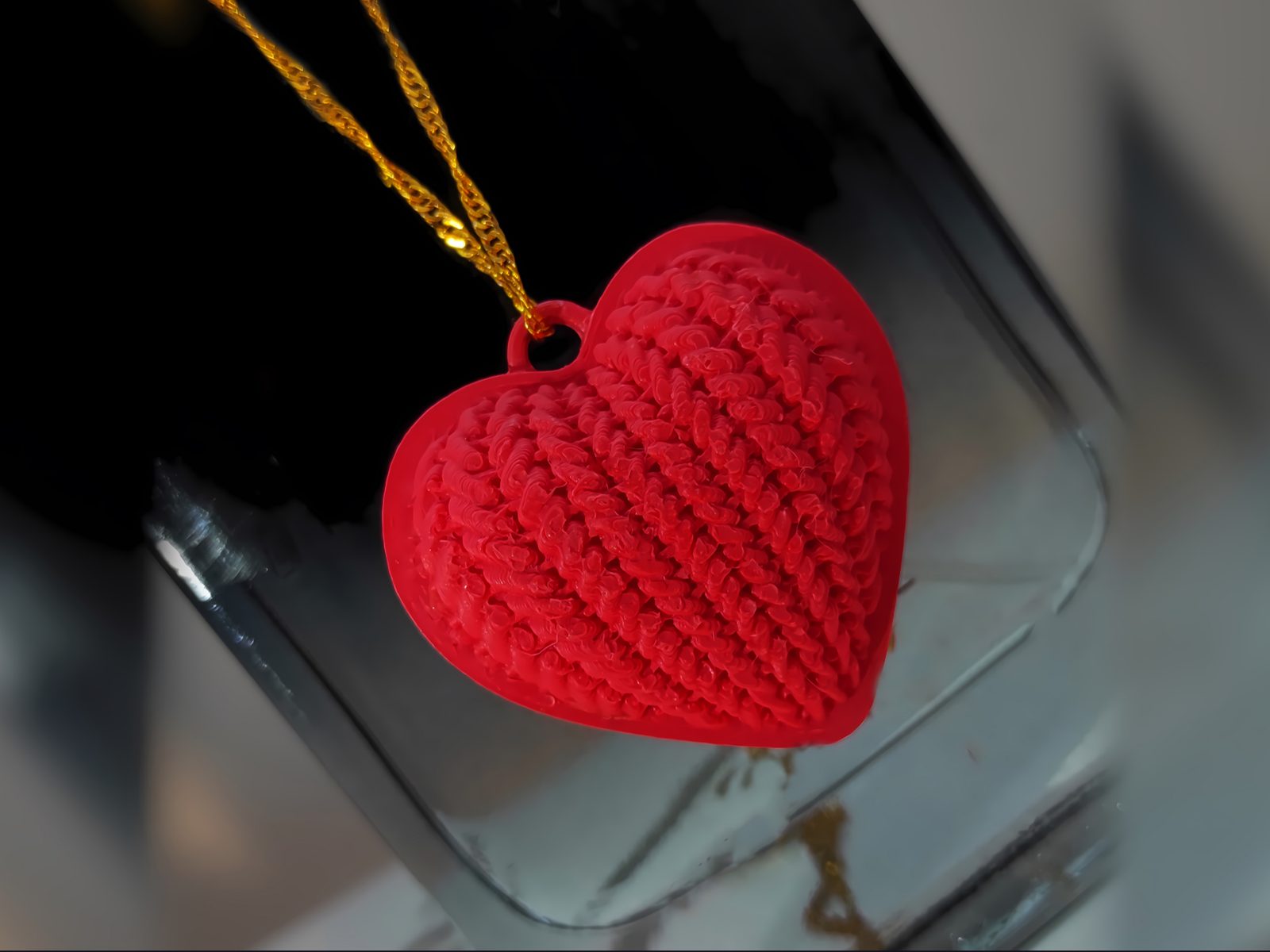 #99 Knitted Heart valentines day By PinkyWings — vue 1