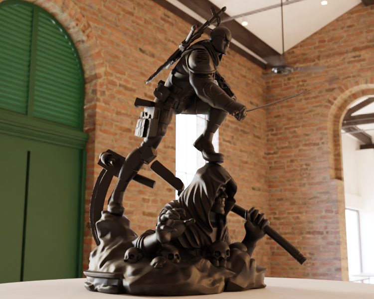 #102 Deathstroke Statue — vue 3
