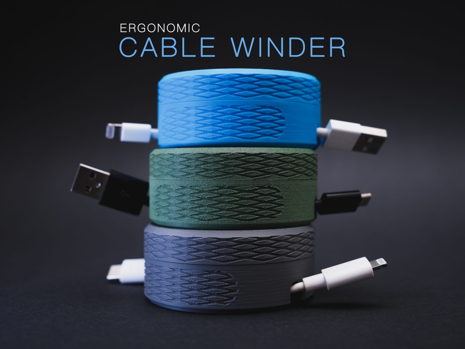 #113 Ergonomic Cable Winder — vue 7