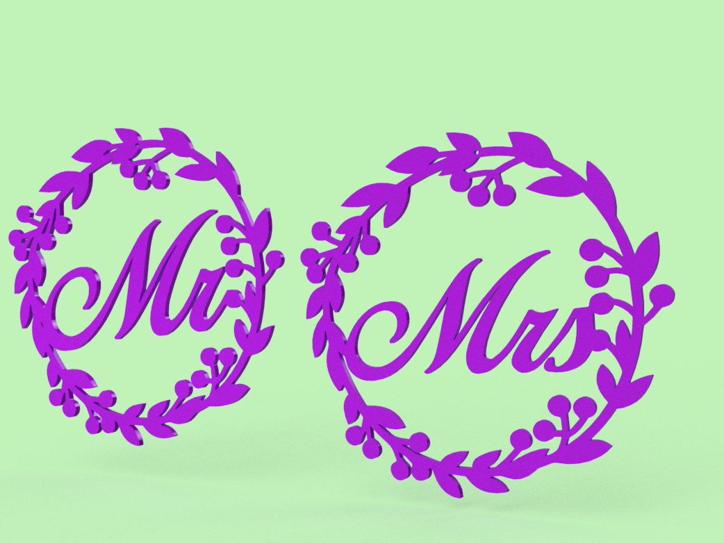 #119 Wedding Chair Signs — vue 5