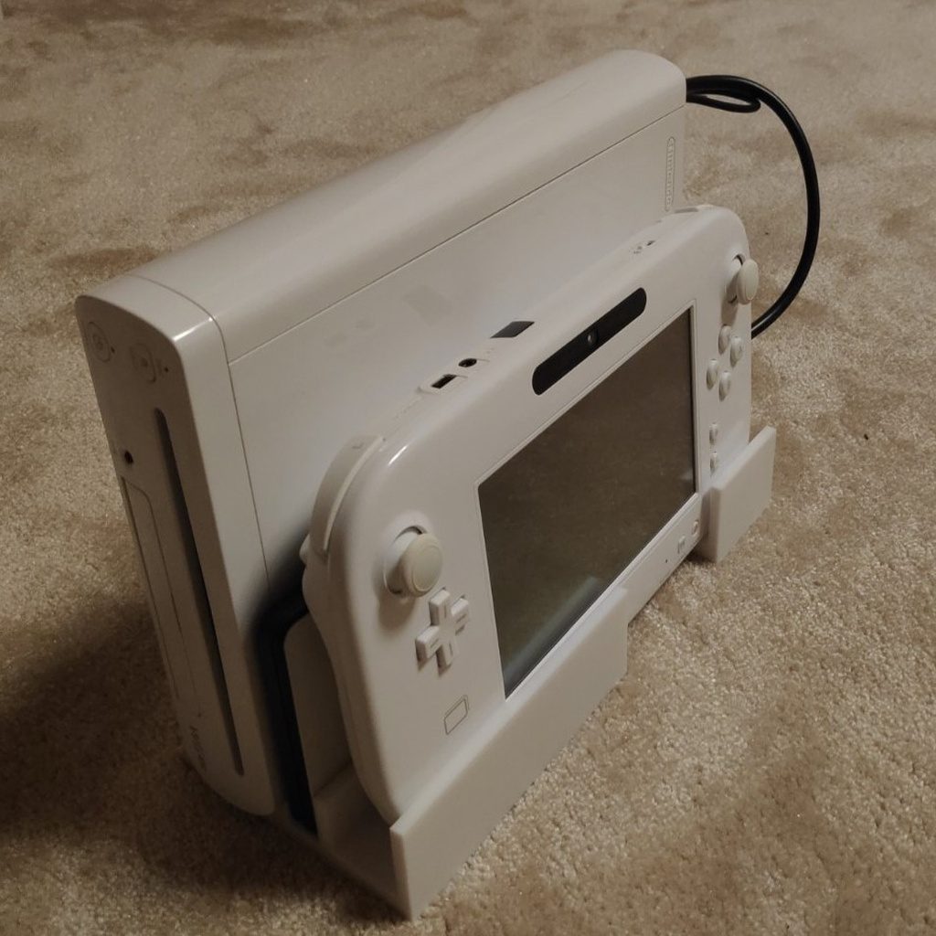 #119 Wii U All in One Stand - Console, Gamepad, USB HDD — vue 4