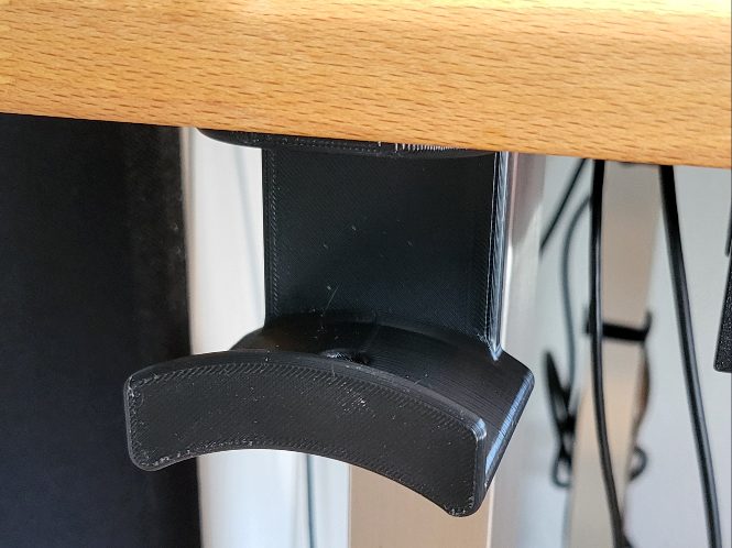 #121 Headphone Mount v2 - below desk extra sturdy — vue 2