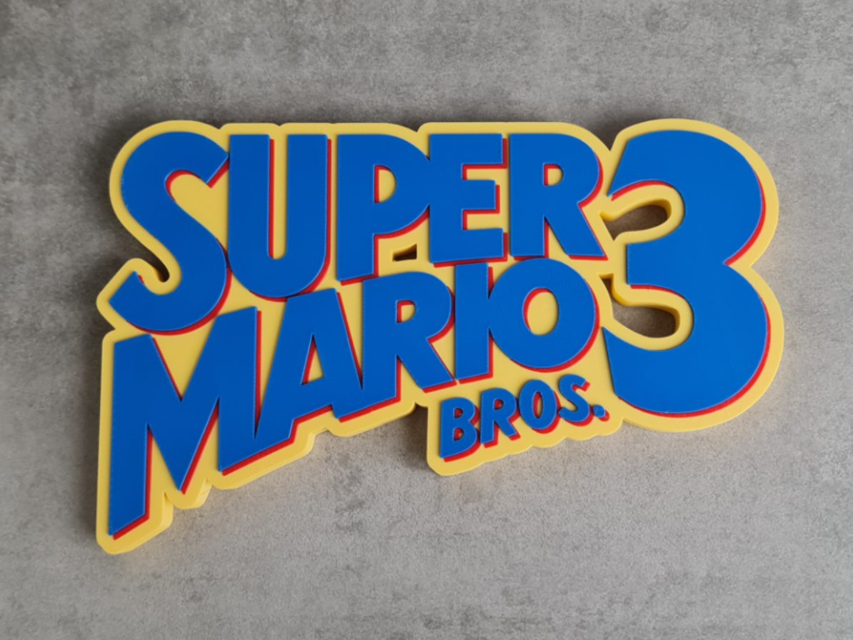 #122 Super Mario Bros 3 Logo Sign — vue 1