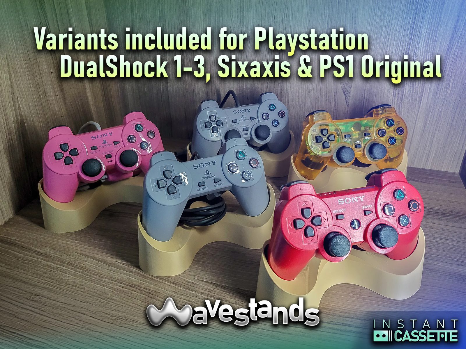 #126 PlayStation 1 + 2 + 3 Controller Stand — vue 4