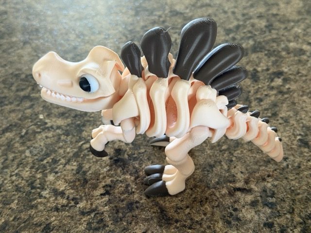 #127 Flexi Skeletal Spinosaurus Dinosaur Cute Style — vue 8