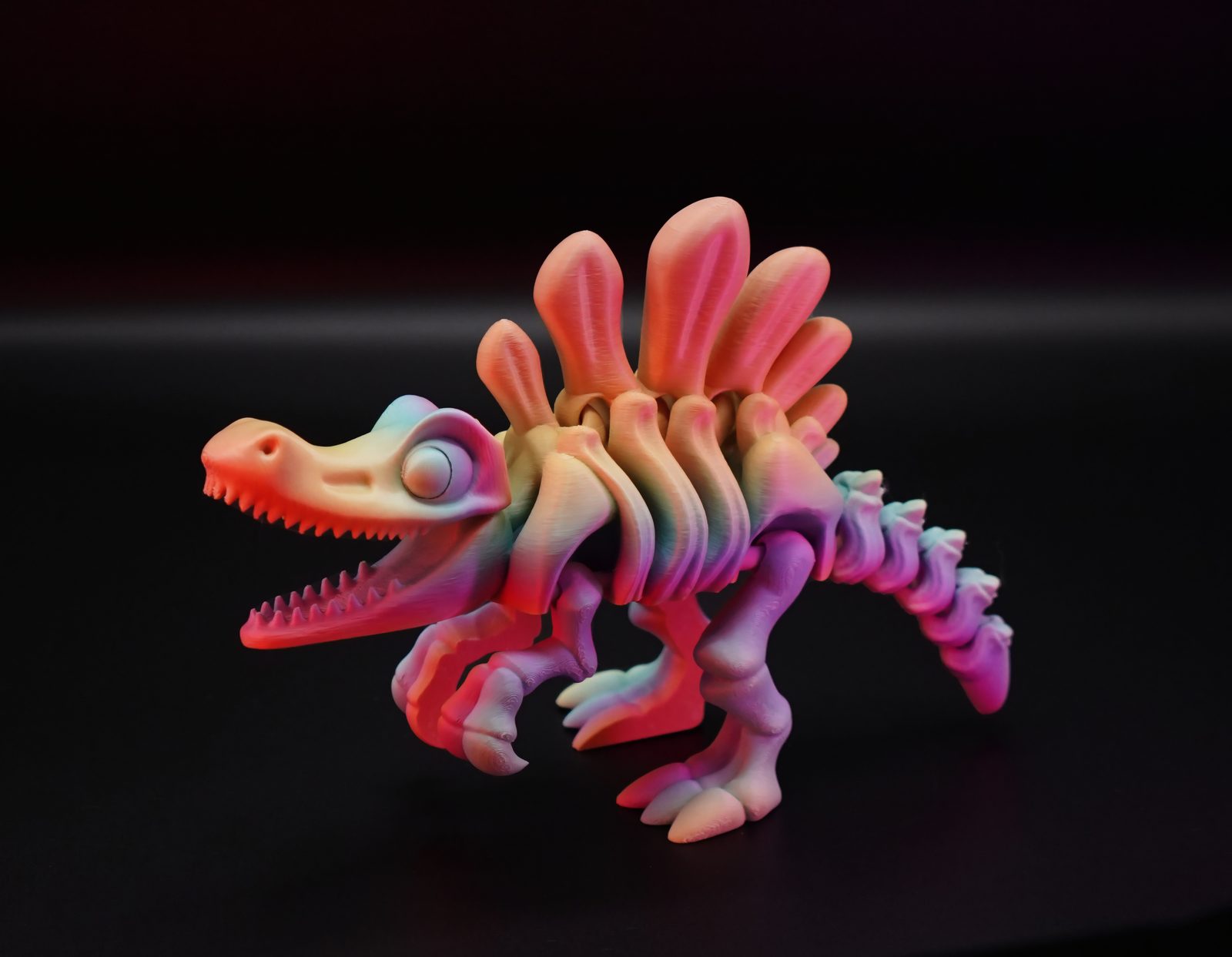 #127 Flexi Skeletal Spinosaurus Dinosaur Cute Style — vue 11