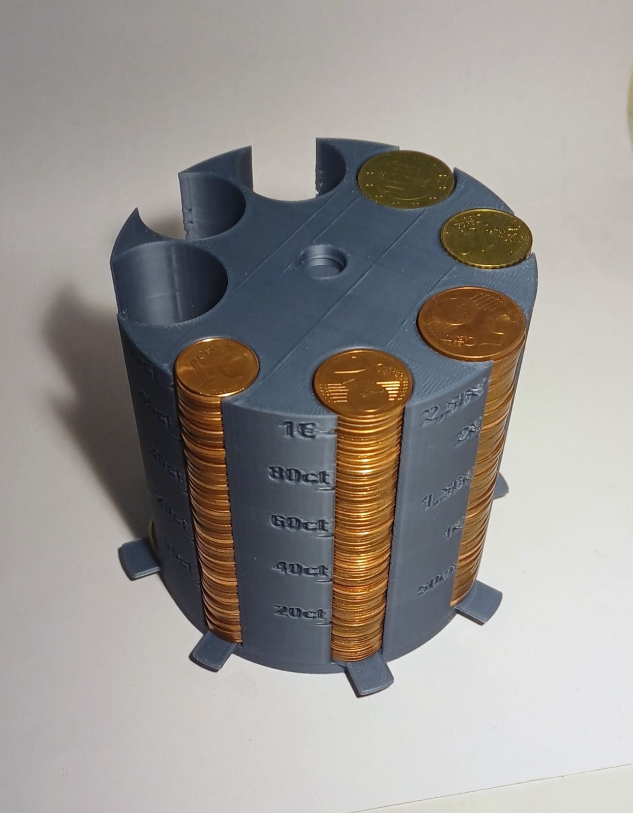#129 Coin Holder for all Euro coins with gauges — vue 4