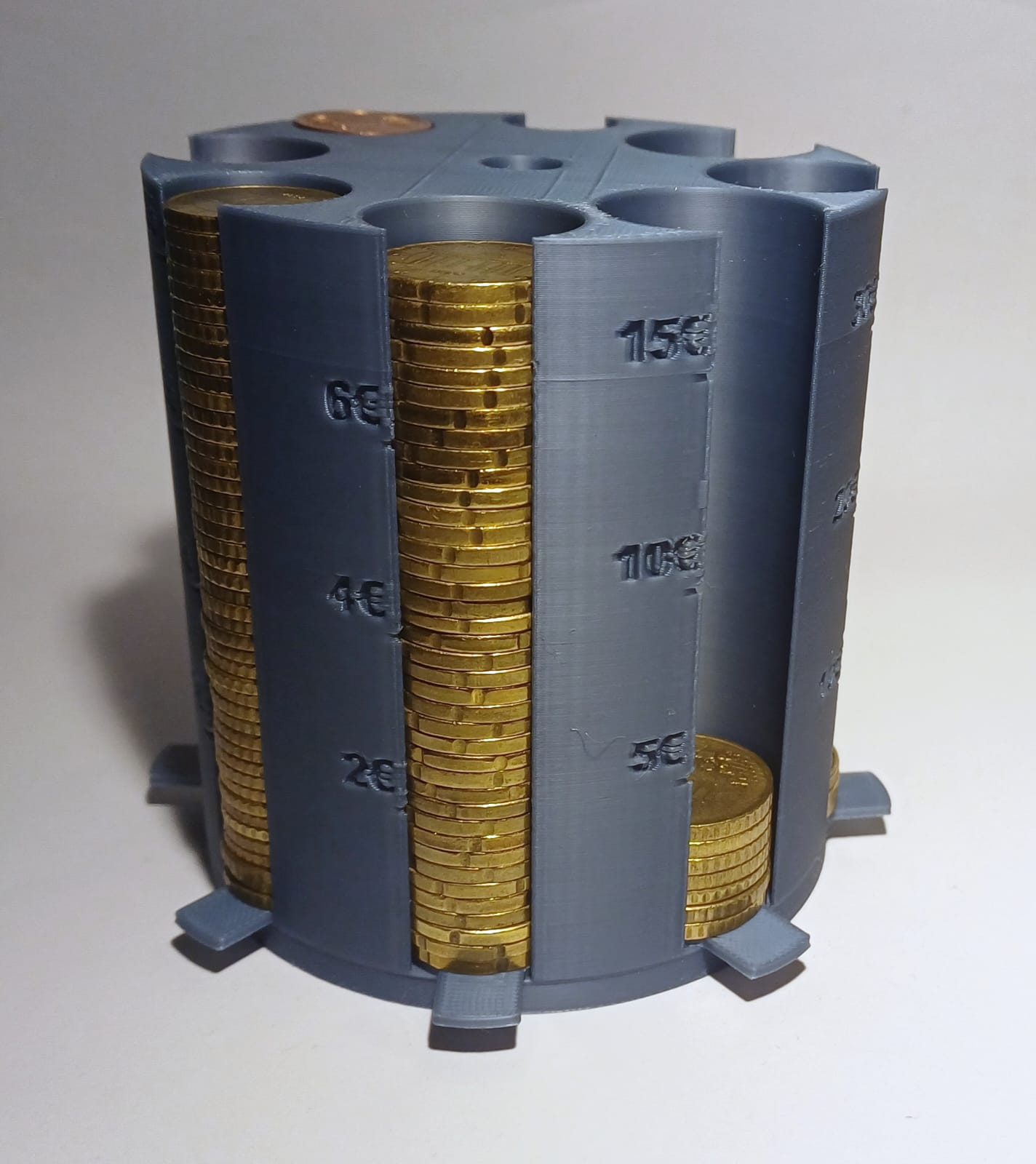 #129 Coin Holder for all Euro coins with gauges — vue 8