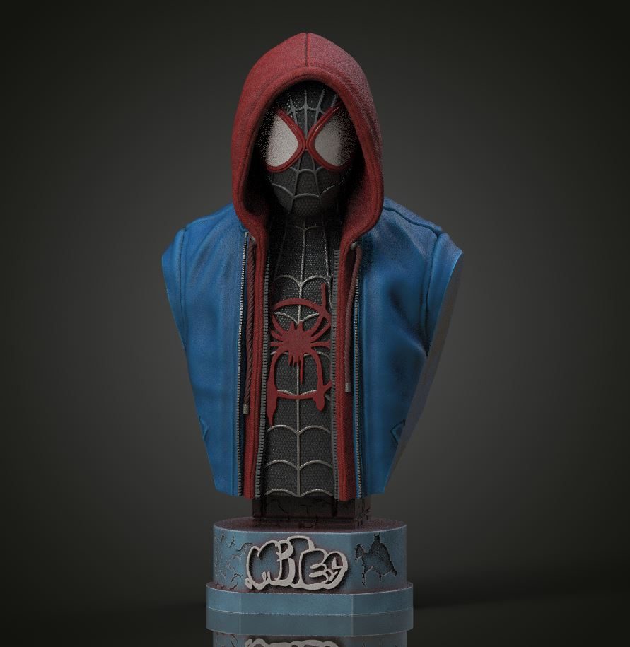 #129 Miles Morales Spiderman — vue 3
