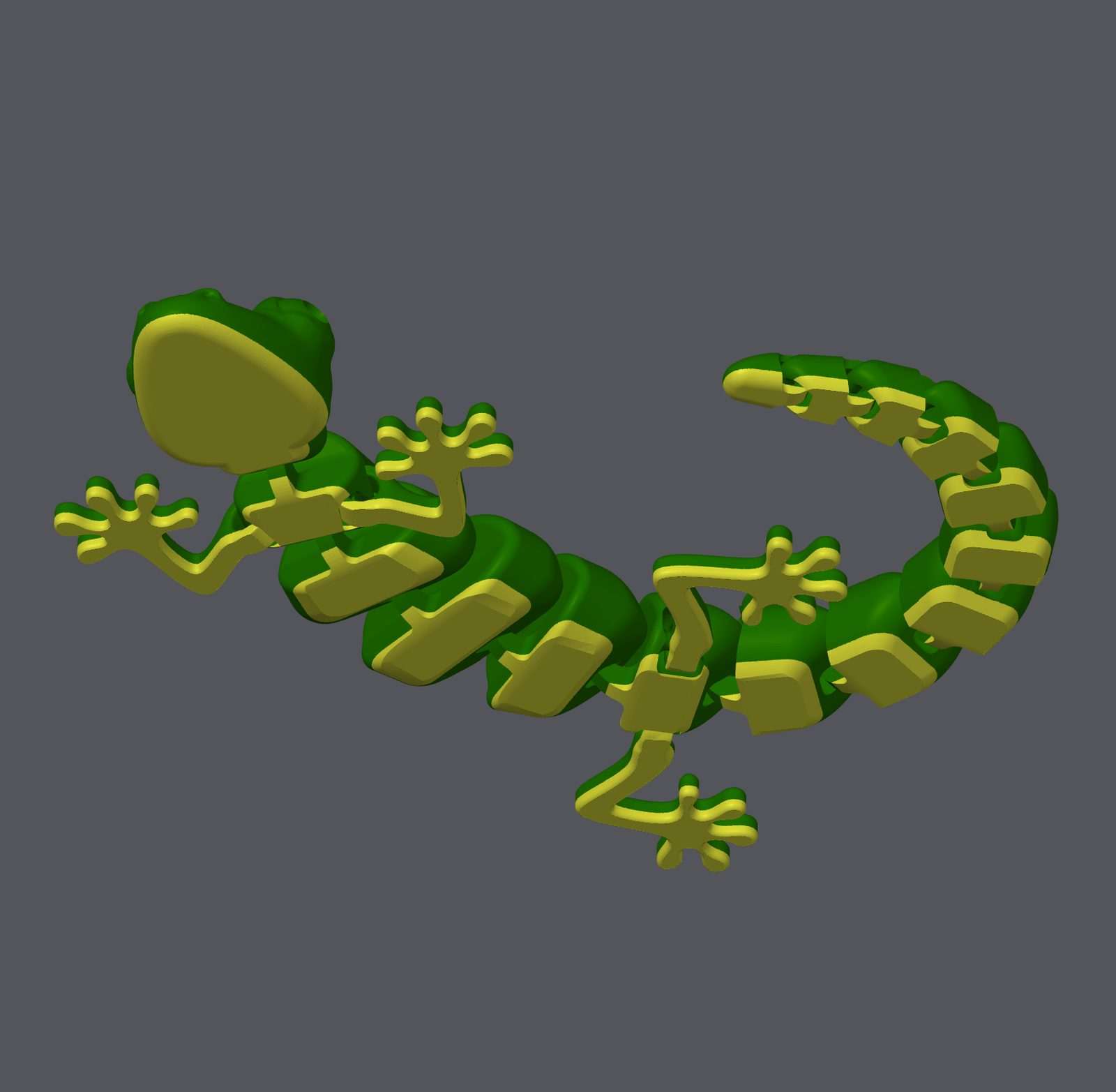 #131 Articulated Lizard v2 — vue 1