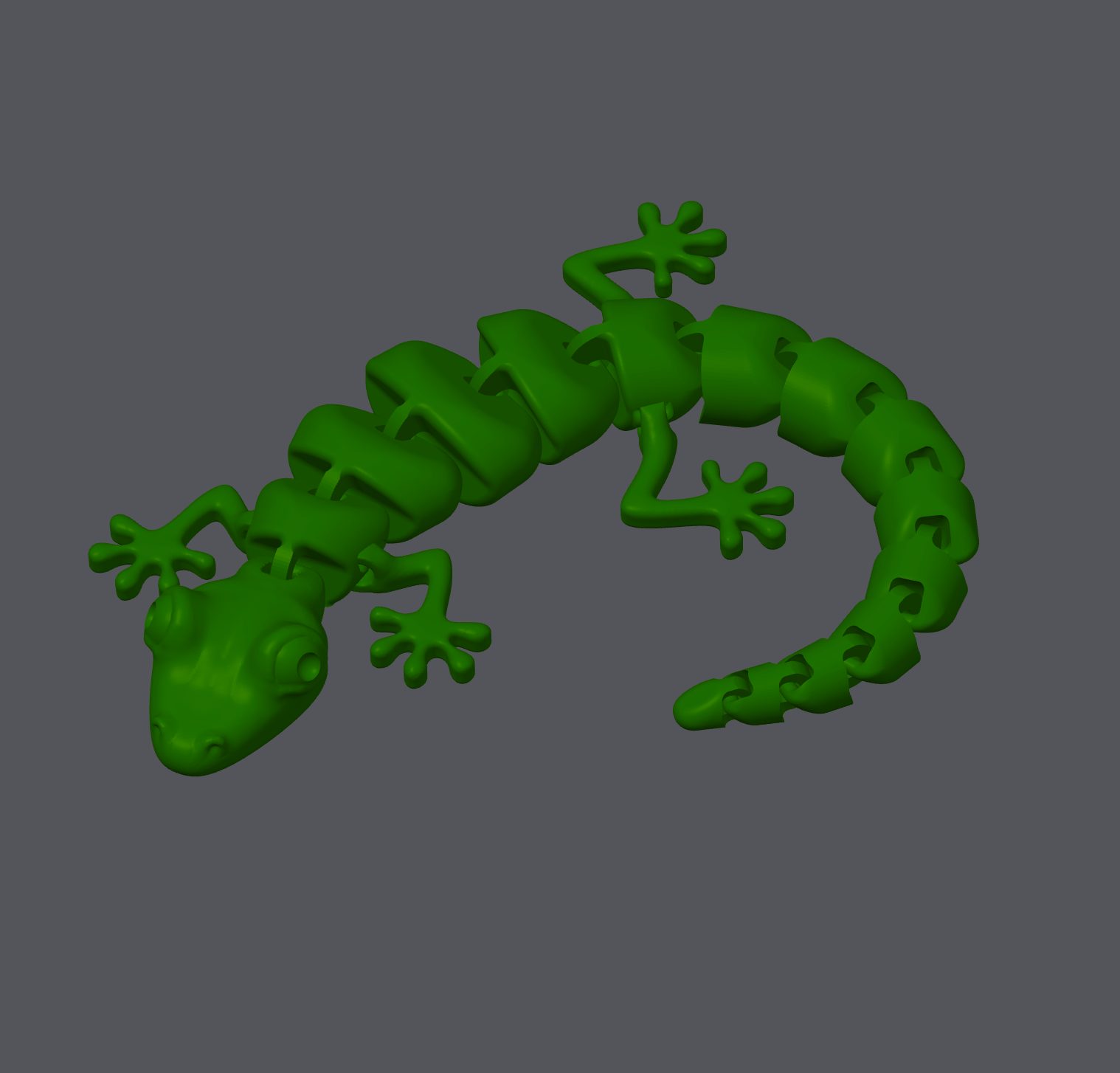 #131 Articulated Lizard v2 — vue 2