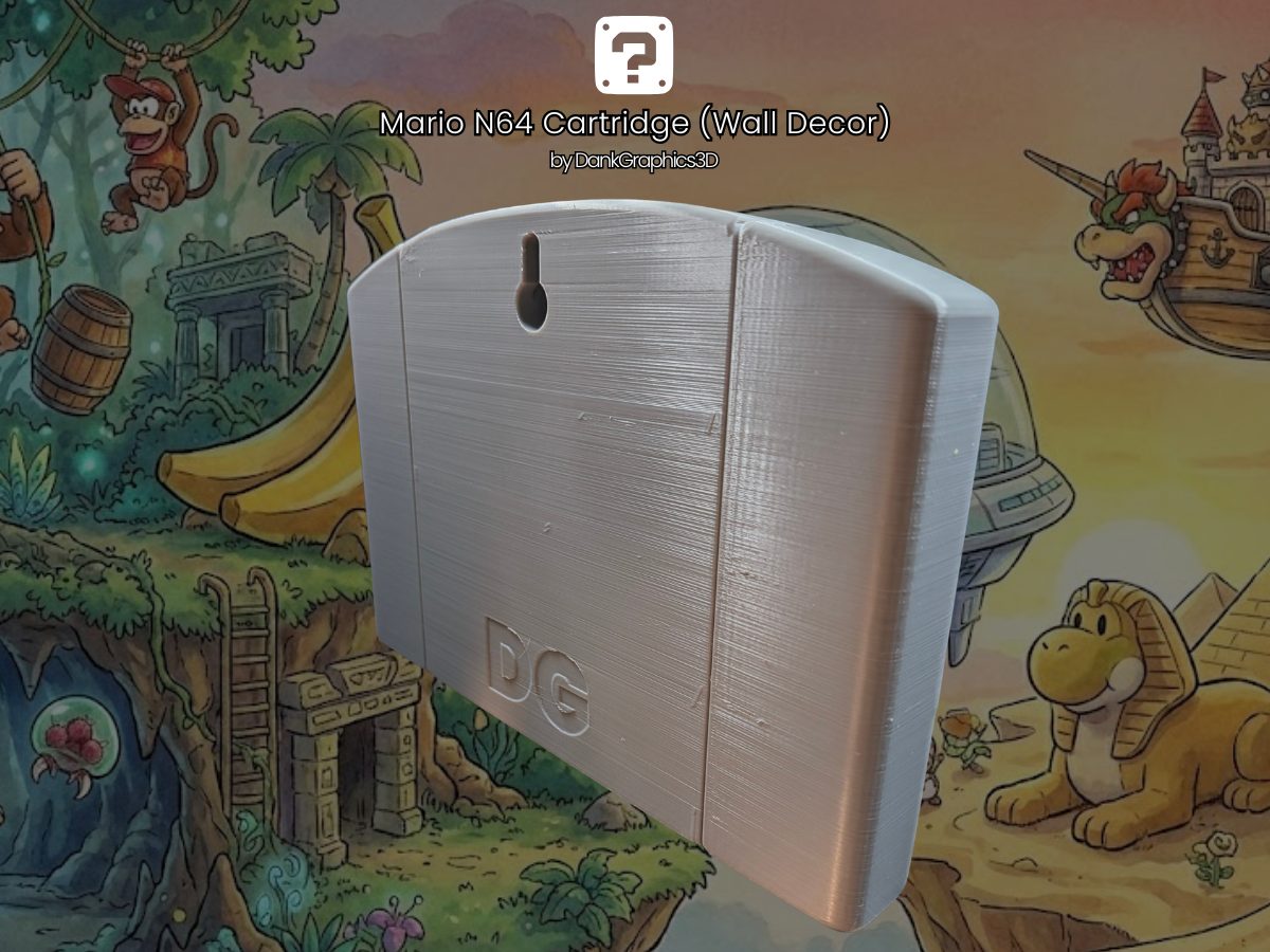 #132 Super Mario N64 Cartridge Wall Decor (XL Included) — vue 6