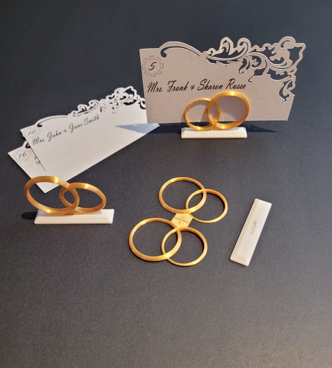 #155 Wedding ring place holders — vue 3