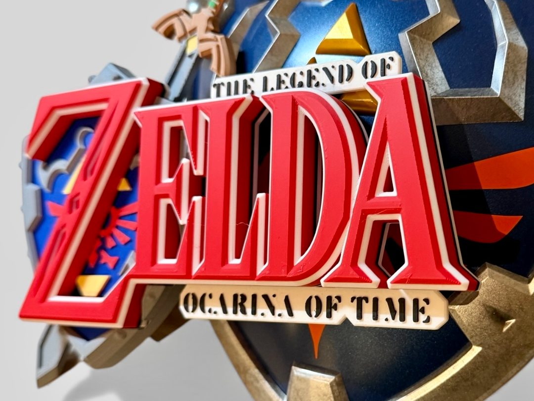 #155 Zelda Ocarina of Time Logo Display Stand — vue 2